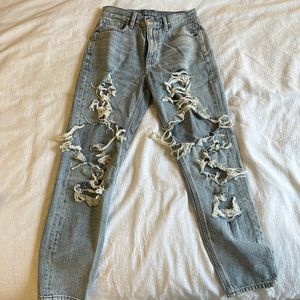 American Eagle mom jean 2 regular